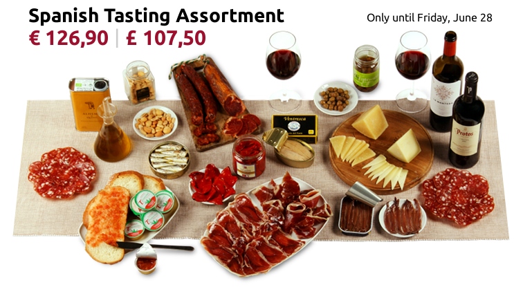 Tasting assortment of Spanish products for 5-6 people