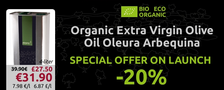 -20% OFF: Organic Extra Virgin Olive Oil Oleura Arbequina 4 litres