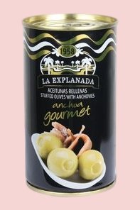 Green Olives Stuffed with Anchovies La Explanada 350 gr