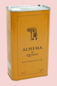 Organic Extra Virgin Olive Oil Alhema de Queiles Arbequina 3 litres