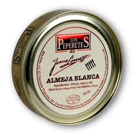 White Clams Los Peperetes 16/18 u. 150 gr White Clams Los Peperetes 16/18 u. 150 gr