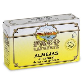 Clams from Galicia's Rias Paco Lafuente 18/20 u. 111 gr Clams from Galicia's Rias Paco Lafuente 18/20 u. 111 gr