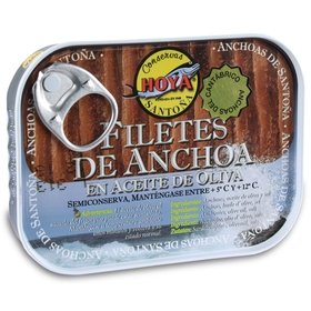 Cantabrian Anchovy Fillets in Olive Oil Hoya 78 gr Cantabrian Anchovy Fillets in Olive Oil Hoya 78 gr
