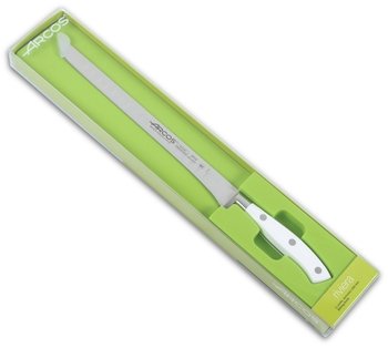 Arcos Riviera ham carving knife, in its sheath