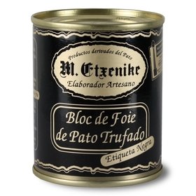 Block of Duck Foie gras with truffles M. Etxenike 130 gr Block of Duck Foie gras with truffles M. Etxenike 130 gr