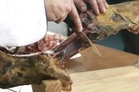 Cutting with the small knife