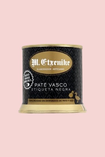 Handcrafted Basque Duck Paté M. Etxenike Etiqueta Negra 200 gr