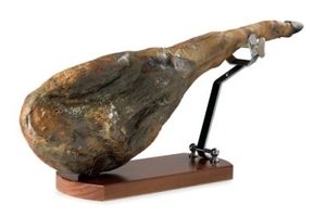 Ham on a Buarfe ham stand