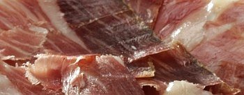 Iberico ham slices